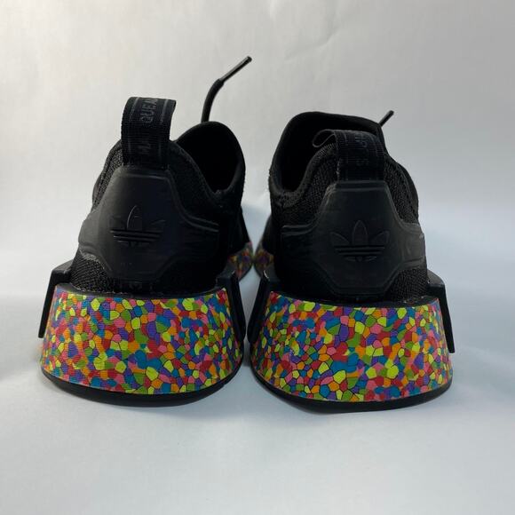 ADIDAS NMD R1 Mosiac Boost (Black/Confetti) Mens Size 4 - Picture 3 of 14